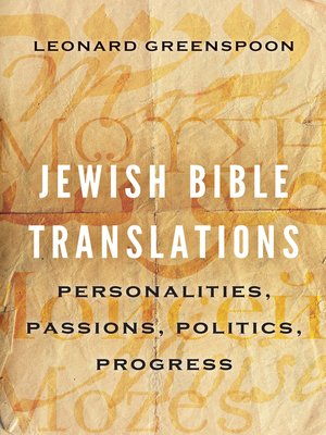 cover image of Jewish Bible Translations